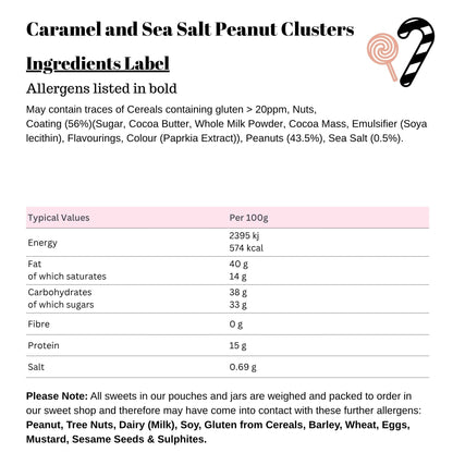 Caramel and Sea Salt Peanut Clusters