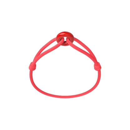 Coral Soho Cord Bracelet