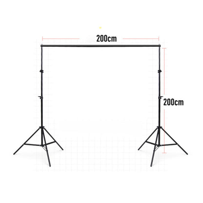 200x200cm Photo Studio Background Support Stand Backdrop Crossbar Bracket Kit, 200x200cm
