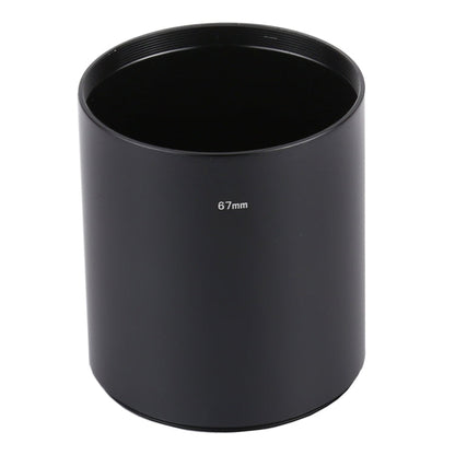 67mm Thread Type Straight Tube Full Metal Lens Hood Shade for Medium Telephoto Lens, 67mm