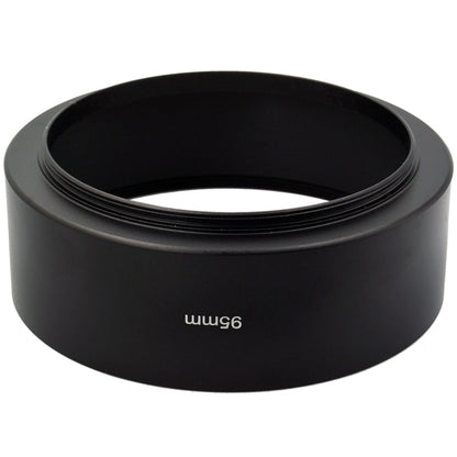 95mm Thread Type Straight Tube Full Metal Lens Hood Shade for Medium Telephoto Lens, 95mm