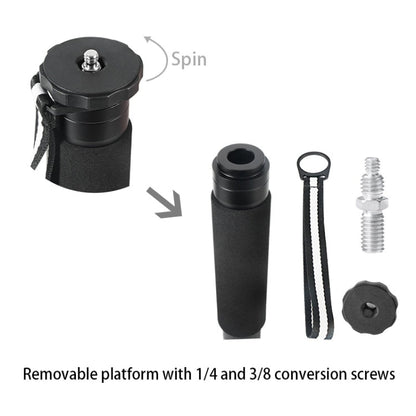 BEXIN P306C Portable Travel Outdoor DSLR Camera Carbon Fiber Monopod Holder, P306C