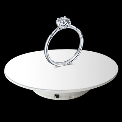 25cm 360 Degree Electric Rotating Mirror Surface Turntable Display Stand Video Shooting Props Turntable for Photography, Load 3kg, Powered by Battery, 25cm Mirror/Powered by Battery(B), 25cm Mirror/Powered by Battery(W), 25cm Mirror/Powered by Battery(WB)