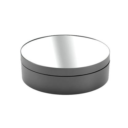 12cm 360 Degree Rotating Turntable Mirror Electric Display Stand Video Shooting Props Turntable, Load: 3kg, 12cm Mirror Black, 12cm Mirror White