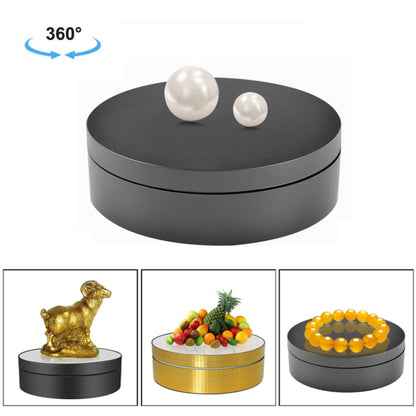 12cm 360 Degree Rotating Turntable Matte Electric Display Stand Video Shooting Props Turntable, Load: 3kg, 12cm Matte White, 12cm Matte Black