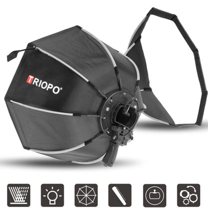 TRIOPO KS2-65 65cm Fast Loading Speedlite Flash Octagon Parabolic Softbox Diffuser, KS2-65