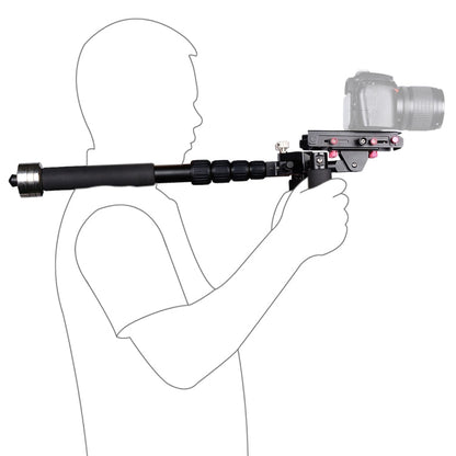 YELANGU S300 4 in 1 Multifunctional Rig + Dual Handheld Shoulder Rig + Monopod + Stabilizer for Cameras / SLR Cameras, Height Range: 63cm-170cm, YELANGU S300