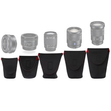 5 in 1 SLR Camera Lens Package Thickening Shockproof Neoprene Lens Storage Bag Sticky Deduction, 5 in 1
