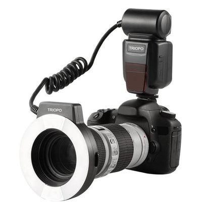 TRIOPO TR-15EX Macro Ring TTL Flash Light with 6 Different Size Adapter Rings For Nikon I-TTL