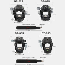 BEXIN DT-03R/S 720 Degree Panorama Heavy Duty Tripod Action Fluid Drag Head with Quick Release Plate, DT-03R/S