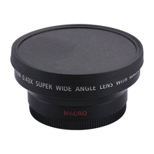 62mm 0.43X Super Wide Angle Lens with Macro Lens, 62mm