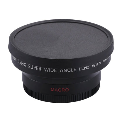 62mm 0.43X Super Wide Angle Lens with Macro Lens, 62mm