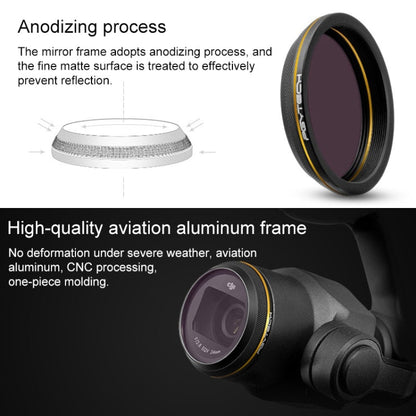 PGYTECH X4S-MRC CPL Gold-edge Lens Filter for DJI Inspire 2 / X4S Gimbal Camera Drone Accessories, CPL