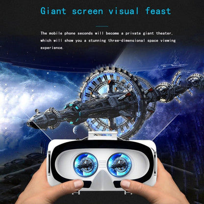 VR SHINECON G06EB Virtual Reality 3D Video Glasses Suitable for 4.7 inch - 6.1 inch Smartphone with HiFi Headset, G06EB