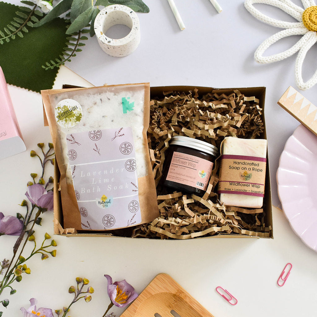 Wildflower Wisp At Home Natural Spa Set - Bring the spa to your door