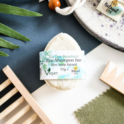 Rosemary Tea Tree ECO Shampoo bar - Non Soap based hair wash