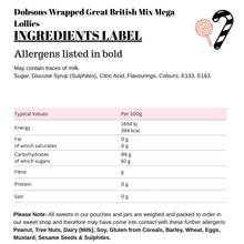 Dobsons Wrapped Great British Mix Mega Lollies