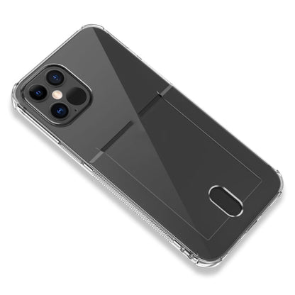 TPU Transparent Protective Case with Card Slots, For iPhone 12, For iPhone 12 Mini