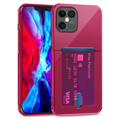 TPU Transparent Protective Case with Card Slots, For iPhone 12, For iPhone 12 Mini