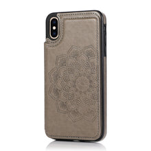 Double Buckle Mandala Pattern PU+TPU Protective Case with Card Slots & Holder & Photo Frame, For iPhone XS Max, For iPhone 11, For iPhone 11 Pro, For iPhone 11 Pro Max