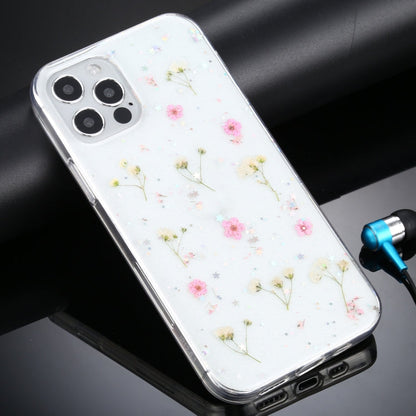 Gypsophila Flowers Pattern TPU Protective Case, For iPhone 11, For iPhone 11 Pro, For iPhone 11 Pro Max, For iPhone 12 mini