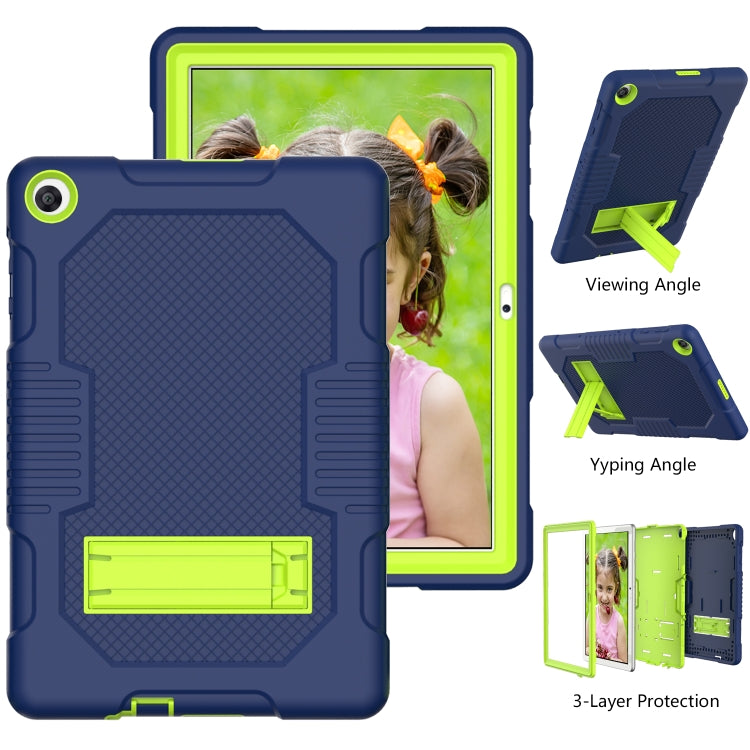 Contrast Color Robot Shockproof Silicone + PC Protective Case with Holder, For Huawei MatePad T10, For Huawei MatePad T8 8.0(2020)
