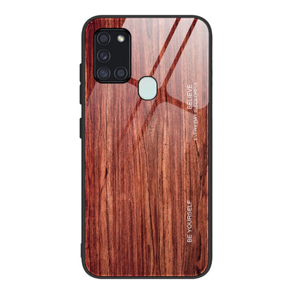 Wood Grain Glass Protective Case, For Samsung Galaxy S21 5G, For Samsung Galaxy S21 Plus, For Samsung Galaxy S21 Ultra 5G, For Samsung Galaxy A21s