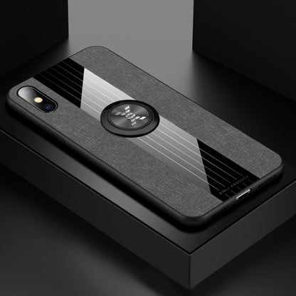 XINLI Stitching Cloth Textue Shockproof TPU Protective Case with Ring Holder, For iPhone XS Max, For iPhone 6 / 6s, For iPhone 6 Plus / 6s Plus