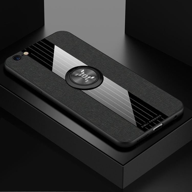 XINLI Stitching Cloth Textue Shockproof TPU Protective Case with Ring Holder, For iPhone XS Max, For iPhone 6 / 6s, For iPhone 6 Plus / 6s Plus