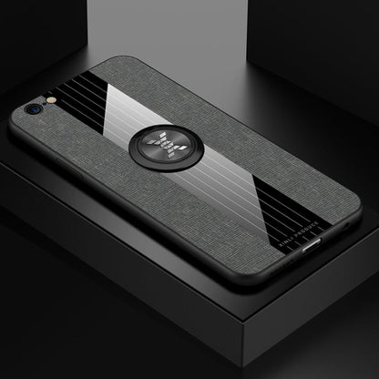 XINLI Stitching Cloth Textue Shockproof TPU Protective Case with Ring Holder, For iPhone XS Max, For iPhone 6 / 6s, For iPhone 6 Plus / 6s Plus