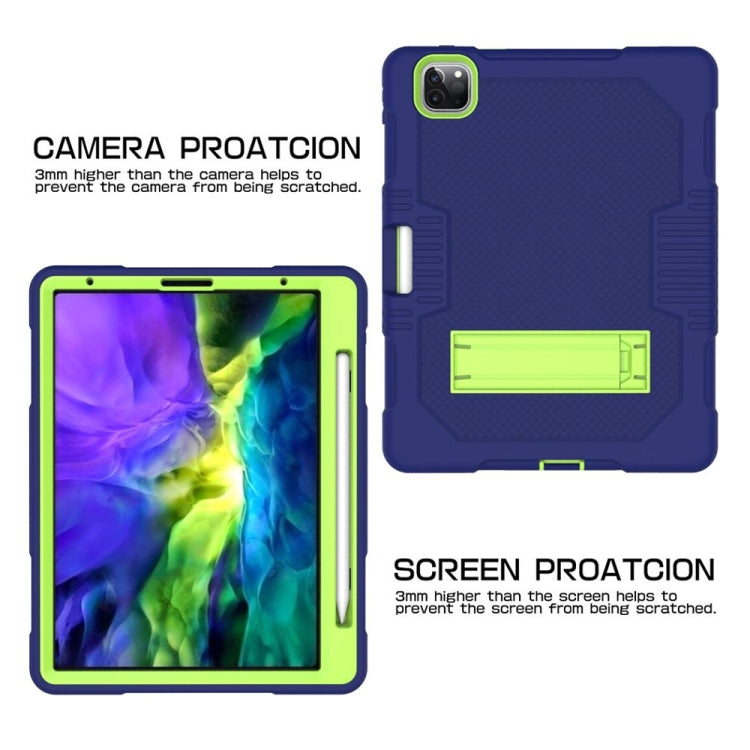 Contrast Color Robot Shockproof Silicone + PC Protective Case with Holder, For iPad Pro 12.9 inch (2018/2020), For iPad 9.7 (2017/2018), For Samsung Galaxy Tab S6 Lite P610