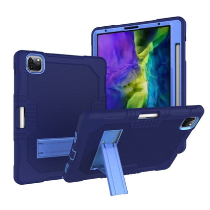 Contrast Color Robot Shockproof Silicone + PC Protective Case with Holder, For iPad Pro 12.9 inch (2018/2020), For iPad 9.7 (2017/2018), For Samsung Galaxy Tab S6 Lite P610