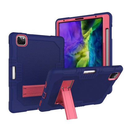 Contrast Color Robot Shockproof Silicone + PC Protective Case with Holder, For iPad Pro 12.9 inch (2018/2020), For iPad 9.7 (2017/2018), For Samsung Galaxy Tab S6 Lite P610