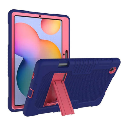 Contrast Color Robot Shockproof Silicone + PC Protective Case with Holder, For iPad Pro 12.9 inch (2018/2020), For iPad 9.7 (2017/2018), For Samsung Galaxy Tab S6 Lite P610