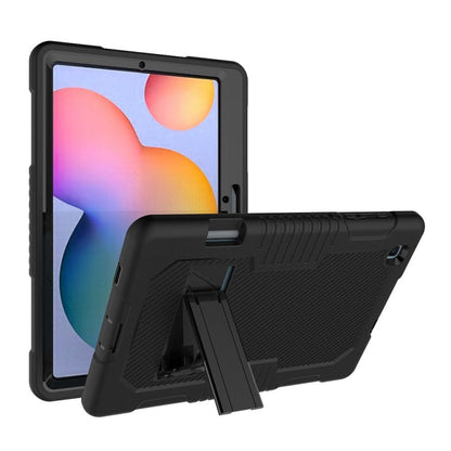 Contrast Color Robot Shockproof Silicone + PC Protective Case with Holder, For iPad Pro 12.9 inch (2018/2020), For iPad 9.7 (2017/2018), For Samsung Galaxy Tab S6 Lite P610