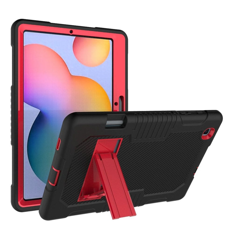 Contrast Color Robot Shockproof Silicone + PC Protective Case with Holder, For iPad Pro 12.9 inch (2018/2020), For iPad 9.7 (2017/2018), For Samsung Galaxy Tab S6 Lite P610