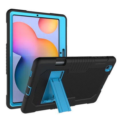Contrast Color Robot Shockproof Silicone + PC Protective Case with Holder, For iPad Pro 12.9 inch (2018/2020), For iPad 9.7 (2017/2018), For Samsung Galaxy Tab S6 Lite P610