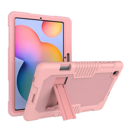 Contrast Color Robot Shockproof Silicone + PC Protective Case with Holder, For iPad Pro 12.9 inch (2018/2020), For iPad 9.7 (2017/2018), For Samsung Galaxy Tab S6 Lite P610