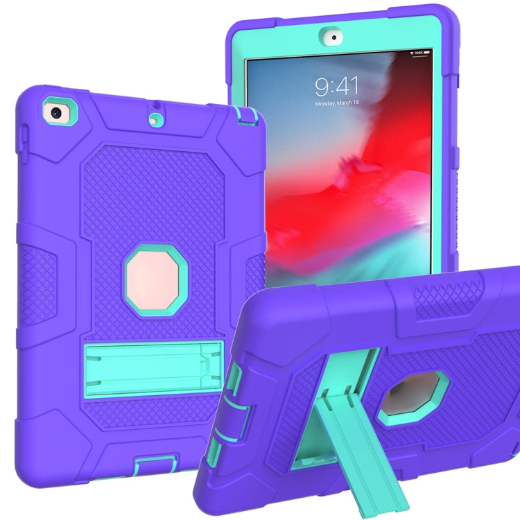 Contrast Color Robot Shockproof Silicone + PC Protective Case with Holder, For Samsung Galaxy Tab S6 Lite P610, For iPad 9.7 (2018 / 2017), For iPad Air 2022 / 2020 10.9 inch
