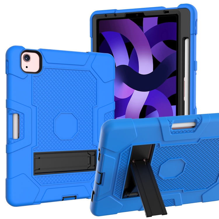 Contrast Color Robot Shockproof Silicone + PC Protective Case with Holder, For Samsung Galaxy Tab S6 Lite P610, For iPad 9.7 (2018 / 2017), For iPad Air 2022 / 2020 10.9 inch