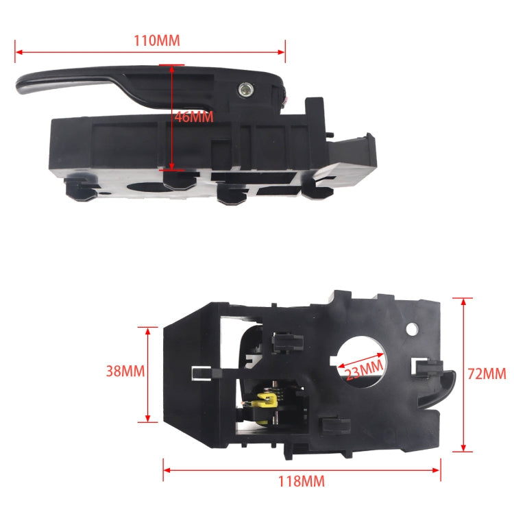2 PCS A5322 Car Inside Door Handle 82610/20-2D000 for Hyundai Elantra 2001-2006, A5322