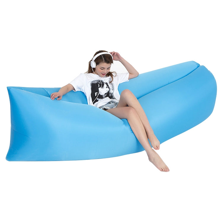 Outdoor Portable Lazy Water Inflatable Sofa Beach Grass Air Bed, Size: 200 x 70cm, 200 x 70cm Sky Blue, 200 x 70cm Black, 200 x 70cm Green, 200 x 70cm Pink, 200 x 70cm Rose Red, 200 x 70cm Sapphire Blue, 200 x 70cm Grass Green, 200 x 70cm Red          ...