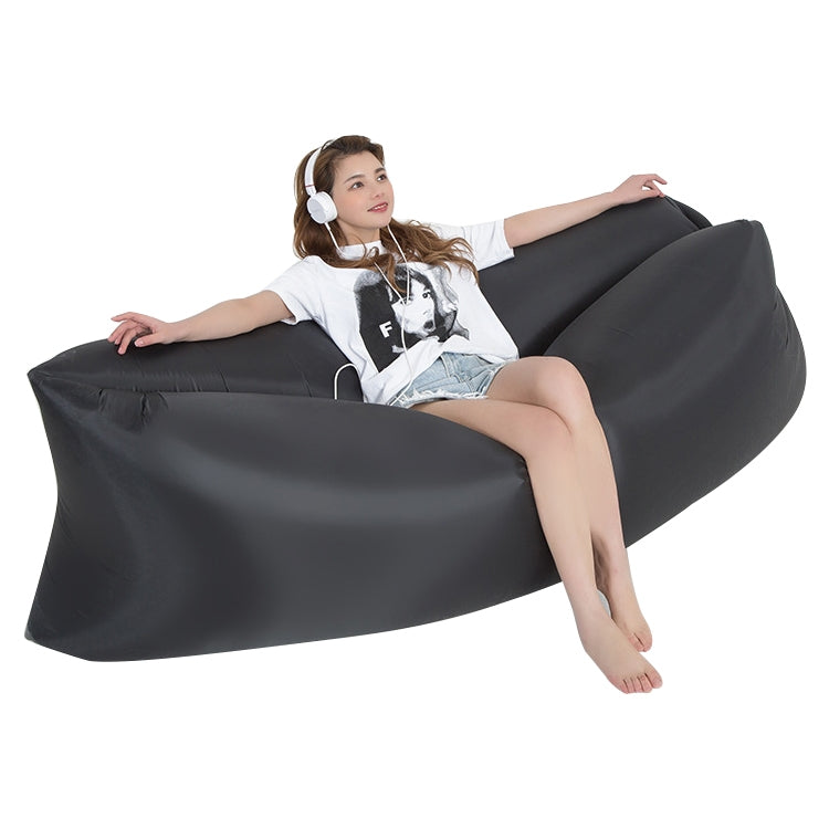 Outdoor Portable Lazy Water Inflatable Sofa Beach Grass Air Bed, Size: 200 x 70cm, 200 x 70cm Sky Blue, 200 x 70cm Black, 200 x 70cm Green, 200 x 70cm Pink, 200 x 70cm Rose Red, 200 x 70cm Sapphire Blue, 200 x 70cm Grass Green, 200 x 70cm Red          ...