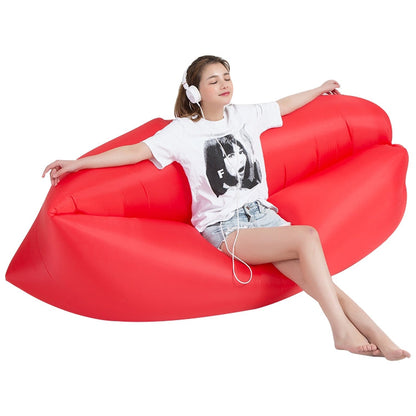 Outdoor Portable Lazy Water Inflatable Sofa Beach Grass Air Bed, Size: 200 x 70cm, 200 x 70cm Sky Blue, 200 x 70cm Black, 200 x 70cm Green, 200 x 70cm Pink, 200 x 70cm Rose Red, 200 x 70cm Sapphire Blue, 200 x 70cm Grass Green, 200 x 70cm Red          ...