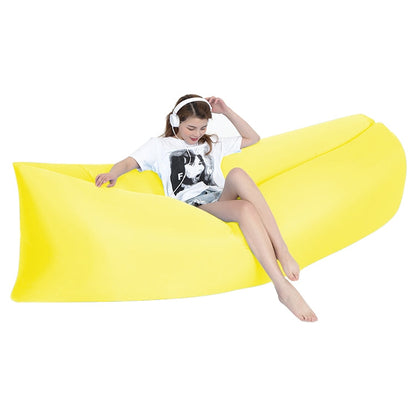 Outdoor Portable Lazy Water Inflatable Sofa Beach Grass Air Bed, Size: 200 x 70cm, 200 x 70cm Sky Blue, 200 x 70cm Black, 200 x 70cm Green, 200 x 70cm Pink, 200 x 70cm Rose Red, 200 x 70cm Sapphire Blue, 200 x 70cm Grass Green, 200 x 70cm Red          ...