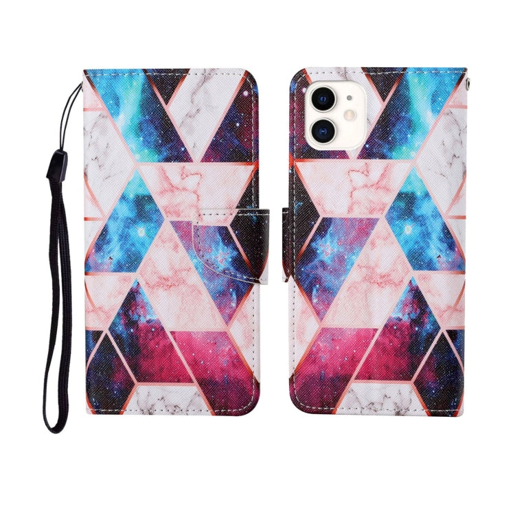 Painted Pattern Horizontal Flip Leathe Case, For iPhone 11