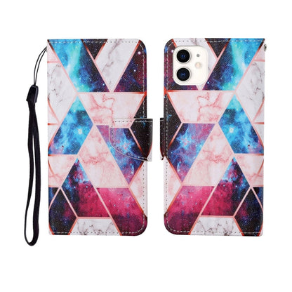 Painted Pattern Horizontal Flip Leathe Case, For iPhone 12 mini