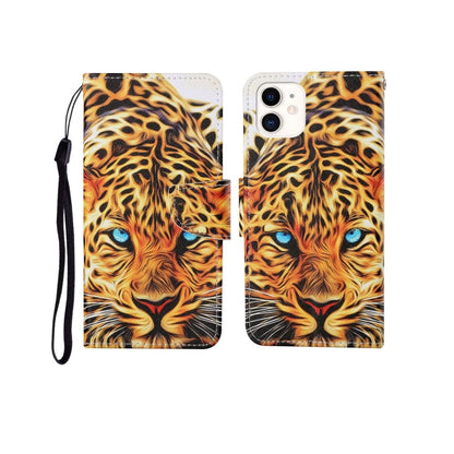 Painted Pattern Horizontal Flip Leathe Case, For iPhone 12 mini
