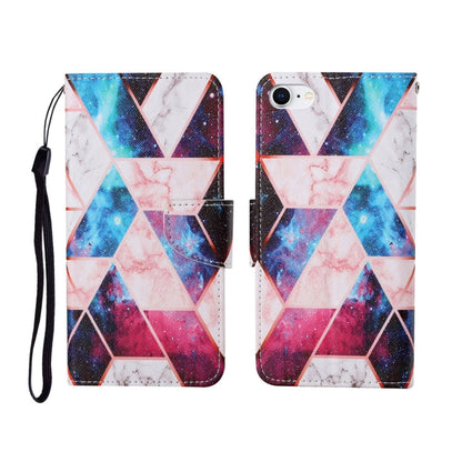 Painted Pattern Horizontal Flip Leathe Case, For iPhone SE (2020)/ 7 /8