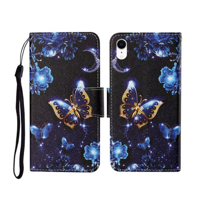 Painted Pattern Horizontal Flip Leathe Case, For iPhone XS Max